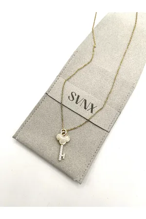 SVNX Womens Diamante Bow Pearl Necklace - - One Size