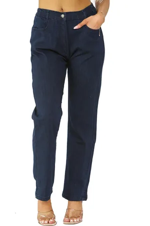 MYT Womens Side Elastic Waist Jeans in Denim - Size 24 Short (UK Women
