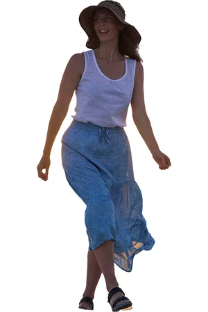 Mountain Warehouse Womens/Ladies Palermo Tiered Midi Skirt (Corn ) viscose - Size 16 UK