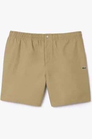 Lacoste Mens Relaxed-Fit Poplin Shorts in Cotton - Size Small