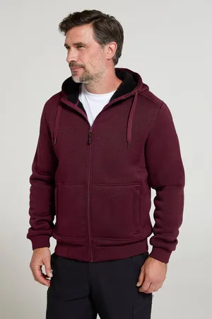 Mountain Warehouse Mens Nevis II Faux Fur Hoodie - Size Small
