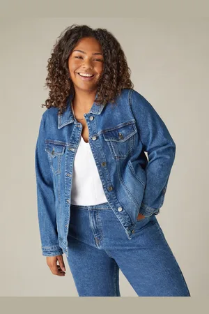 Live Unlimited London Womens Mid Denim Jacket - Size 12 UK