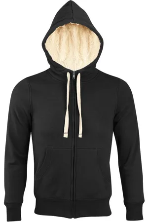Sols Mens Sherpa Unisex Zip-Up Hooded Sweatshirt / Hoodie - Size Medium