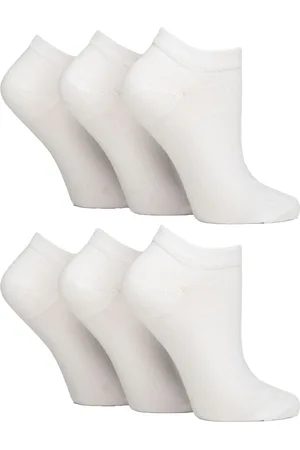 Gentle Grip Womens 6 Pack Diabetic Trainer Socks for Women