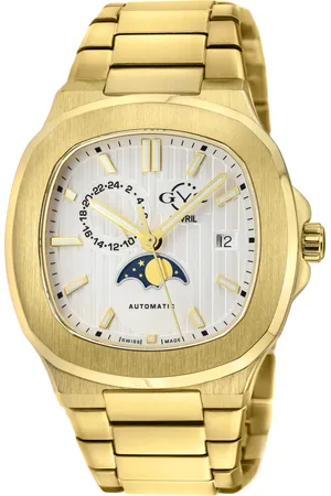 GV2 by Gevril Mens Potente Moon Phase 18402B Swiss Automatic Sellita SW285-1A Watch - - One Size
