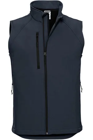 Russell Athletic Mens 3 Layer Soft Shell Gilet Jacket (French Navy) - - Size Large