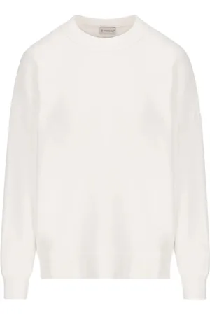 Moncler Womens Detailed Logo On Back Sweatshirt - Size X-Small