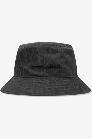 Emporio Armani Boys Logo Bucket Hat in Navy - - Size 12-16Y
