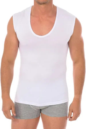 Kisses and Love Mens Bamboo Sleeveless Round Neck Undershirt 601 Men - - Size Large