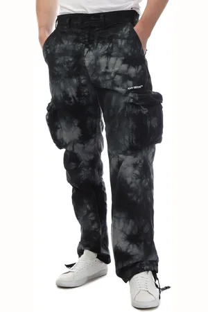 OFF-WHITE Mens Off White Bounce Tie Dye Cargo Pants in Cotton - Size X-Small