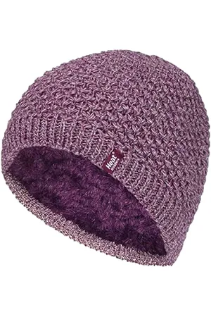 Heat Holders Womens - Ladies Knit Fleece Lined Warm Thermal Beanie Hat - - One Size