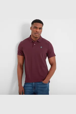 Tog 24 Aketon Mens Polo Shirt Deep Port - Cotton - Size X-Large