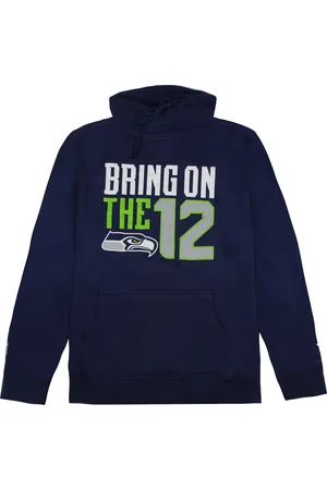 Fanatics Mens NFL Seattle Seahawks Bring On The 12 Hoodie - Cotton - Size Large