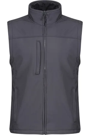 Regatta Mens Flux Softshell Bodywarmer / Sleeveless Jacket Water Repellent And Wind Resistant (Seal ) - Size Small