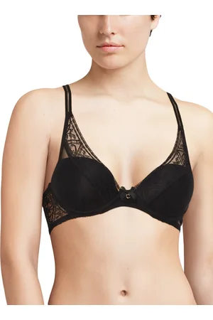 Chantelle Womens Alto Plunge T-Shirt Bra - Nylon - Size 38D UK BACK/CUP