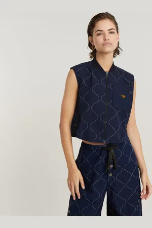 G-Star Womens G-Star RAW GSRR Quilted Vest - Cotton - Size Small