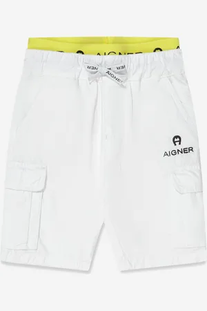 Aigner Boys Embroidered Bermuda Shorts in - Size 4Y
