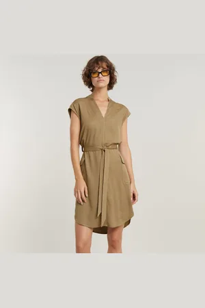 G-Star Womens G-Star RAW Saharienne Dress - viscose - Size 2XS