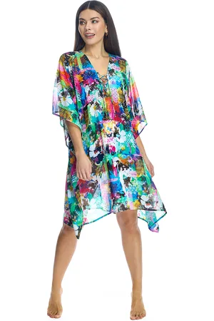 Ory W241095 WoMens Beach Kaftan Dress - - One Size