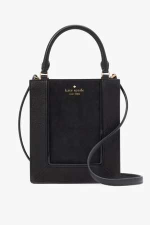 Kate Spade Womens Lena Suede Mixed Materials Mini Tote - - One Size
