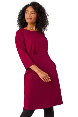 Roman Womens Petite Bodycon Pocket Stretch Dress - - Size 18 UK