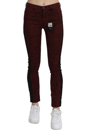 Costume National WoMens Dark Mid Waist Slim Fit Cotton Jeans material_cotton - Size 26 (Waist)