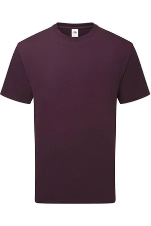 Fruit Of The Loom Unisex Adult Cotton T-Shirt (Dark Plum) - - Size Medium