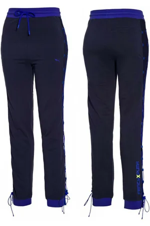 PUMA X Rihanna Fenty Womens Laced Pants Joggers Navy 577288 02 - Textile - Size 8 UK