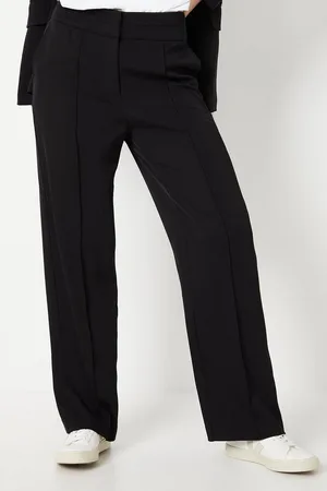 wallis Womens Stitch Detail Wide Leg Trousers - - Size 14 UK
