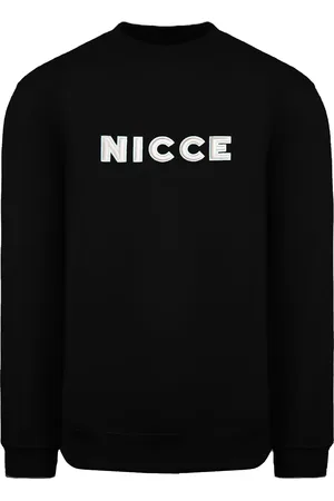 Nicce London Long Sleeve Crew Neck Logo Mens Truman Sweatshirt 201 1 03 01 0001 Cotton - Size Small