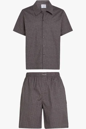 Calvin Klein Shorts Pyjama Set Mens Pure - Size X-Large