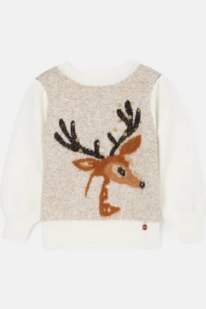 Angel & Rocket Girls Deidre Deer Jumper - Size 11-12Y