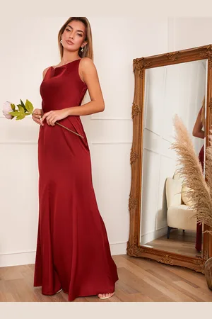 Chi Chi London Womens Cowl Neck Satin Slip Maxi Dress in - Size 6 UK
