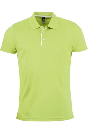 Sols Mens Performer Short Sleeve Pique Polo Shirt (Apple ) - Size X-Large