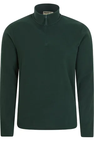 Mountain Warehouse Mens Camber II Half Zip Fleece Top (Dark ) - Size 2XS