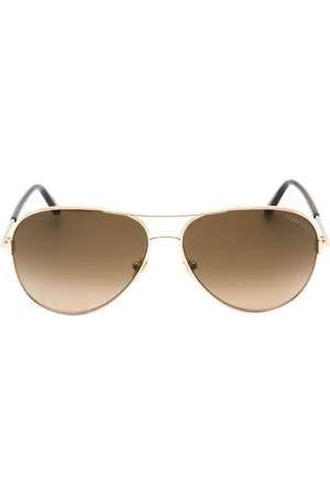 Tom Ford Mens FT0823 Clark 28F Shiny Sunglasses Metal - One Size