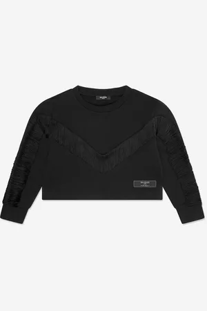 Balmain Girls Fringed Sweatshirt in - Size 4Y