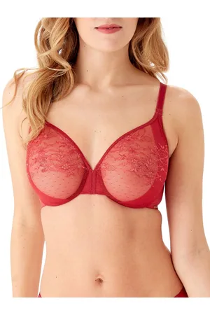 Gossard Womens Glossies Lace Moulded Bra - Raspberry Blush - Polyamide - Size 30C