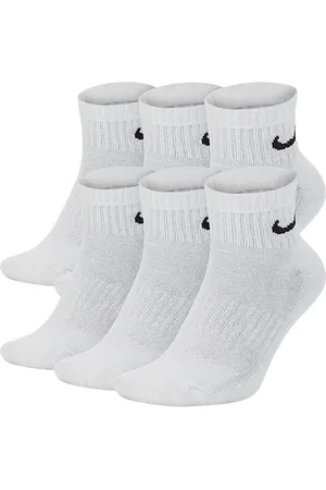 Nike SX7669 Unisex Everyday Cushion Ankle Training Socks (6 Pairs) Cotton - Size Large