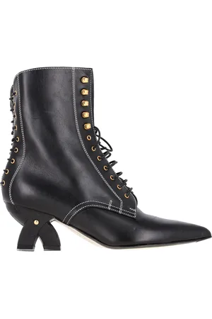 Loewe Pre-owned Womens Ankle Lace-Up Boots in Leather - Size EU 37