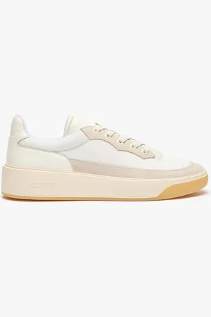 Lacoste Mens G80 Club Trainers in Off White Textile - Size UK 8.5