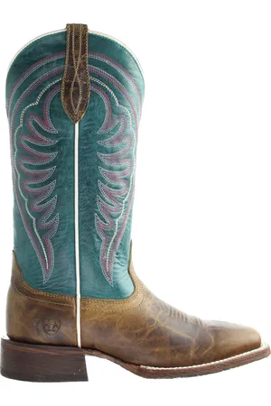 Ariat Circuit Shiloh Tabaco Womens Brown/Blue Boots - Leather - Size UK 4