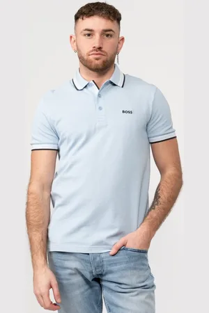 HUGO BOSS Paddy Mens Organic Cotton Polo With Contrast Logo Details - - Size Small