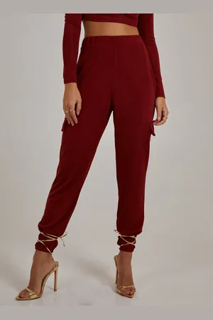 Pink Vanilla Womens Slinky Luxe Pocket Joggers - - Size Medium