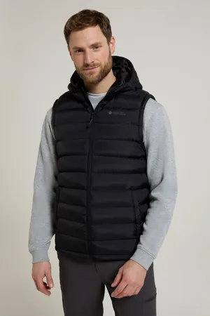 Mountain Warehouse Mens Seasons Hooded Padded Gilet - Size Large