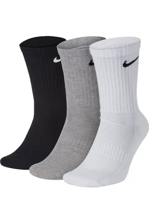 Nike Unisex Everyday Cushion Crew Training Socks (3 Pairs) - Cotton - Size X-Large
