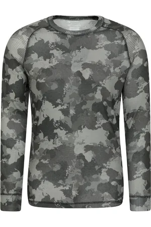 Mountain Warehouse Mens Talus Camouflage Thermal Top - Size 2XS