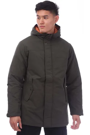 JACK & JONES Mens and Fen Parka Jacket in - Size Large