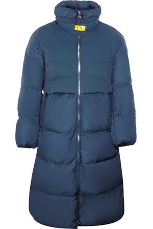 Parajumpers Womens Comfort Fit Eyma Navy Long Down Jacket Polyamide - Size Small