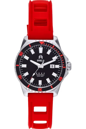 SHIELD Mens Reef Strap Watch w/Date - Stainless Steel - One Size